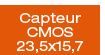 Capteur CMOS 23,5 x 15,7 mm